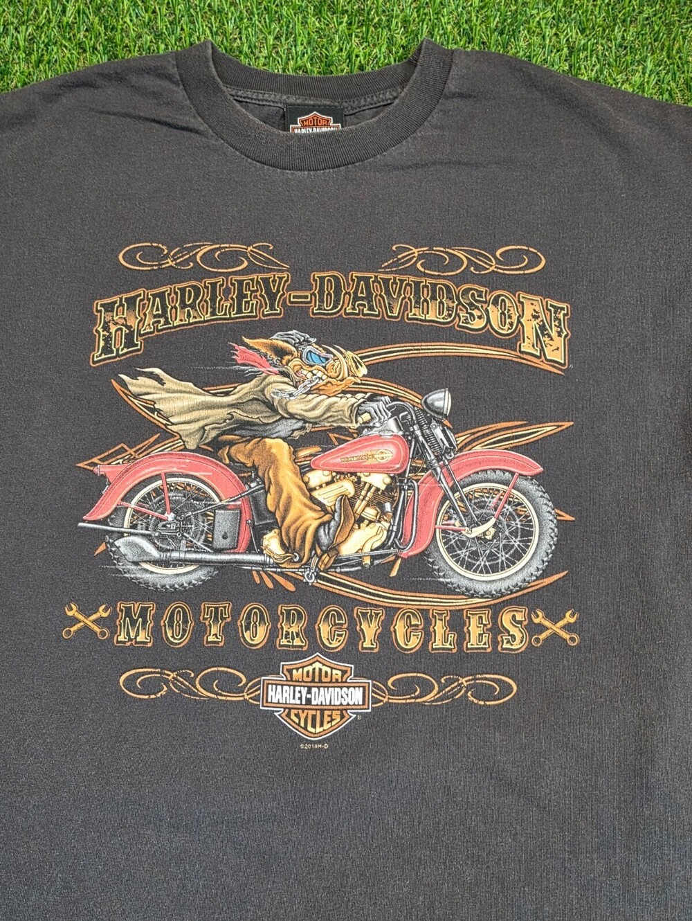 Harley-Davidson Men's Vintage Black Graphic T-Shirt Size LG